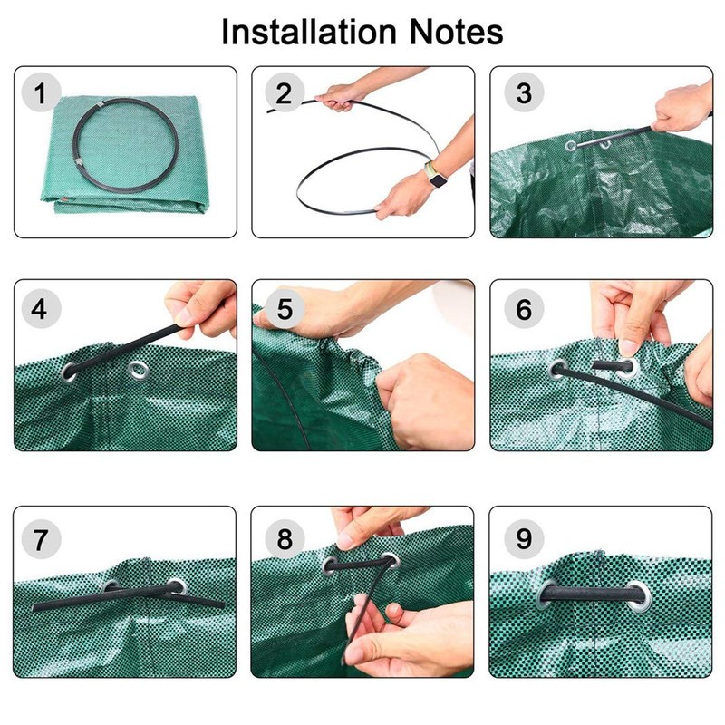 Garden Bags,Reuseable Yard Leaf Bag 72 Gallon Heavy duty Gardening