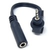 DRUT 1pcs 10cm Right Angled 2.5mm Stereo Jack to 3.5mm