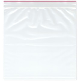 Minigrip Red Line 12" x 12" (Pack of 200), 4 Mil Heavy Duty Double Zipper Reclosable Plastic Bags