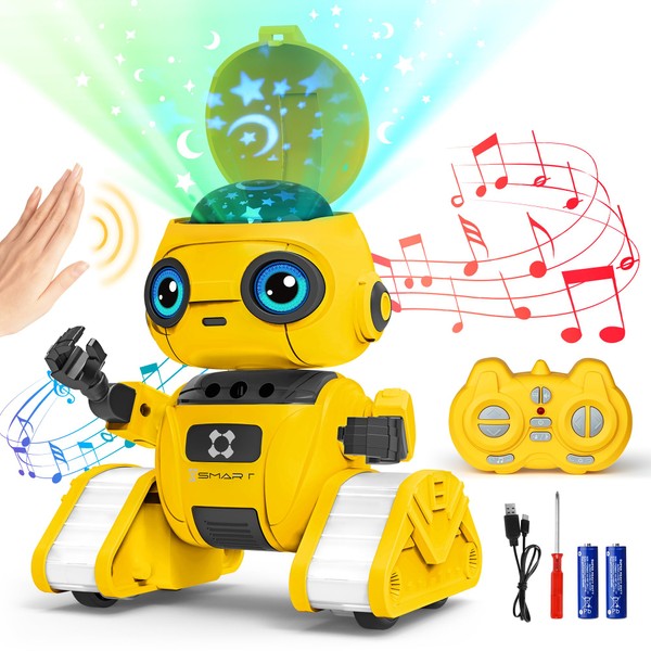 Robot Toys for Boys Girls, Rechargeable Remote Control Robots with