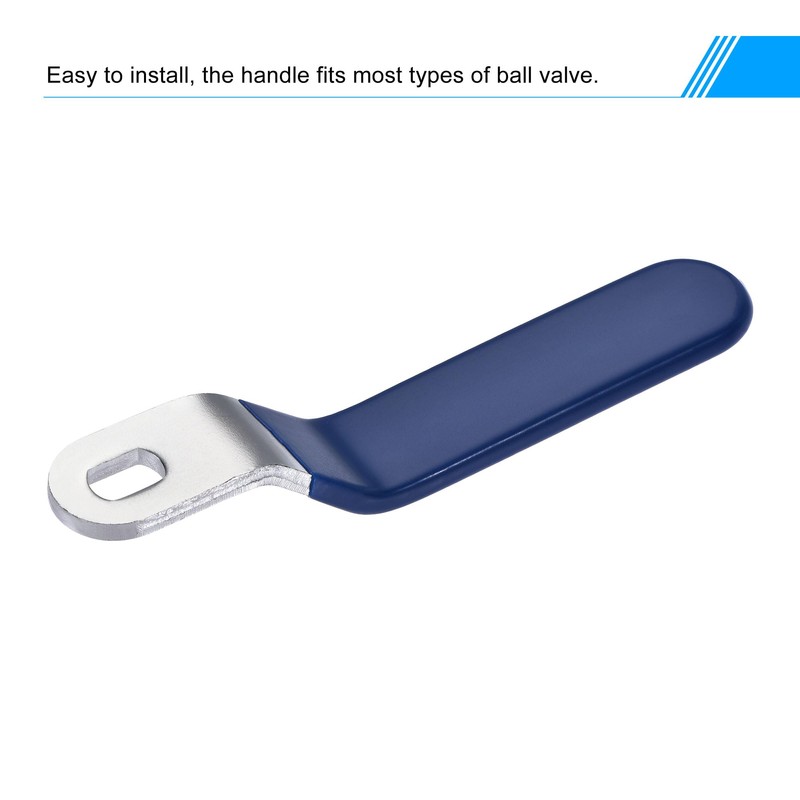 sourcing map Lever Handle Iron Chrome Plated 8x12mm Replacement with