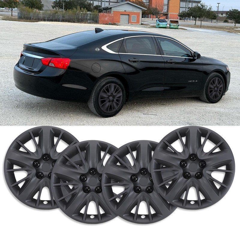 AUTOFREE 18" Hubcaps for 2014-2020 Chevy Impala Steel Wheels -