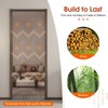 DDBESSIC Wooden Beaded Curtain, 31 Strands 35.4" x 86.6" Door