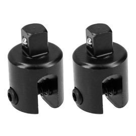 Sarini 2 Pack 1/2" Drive Breaker Power Knuckle Bar Replacement Head Socket,1/2 Power Bar Replacement Head Black