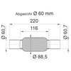 Flexible Hose 460132 Exhaust Corrugated Pipe