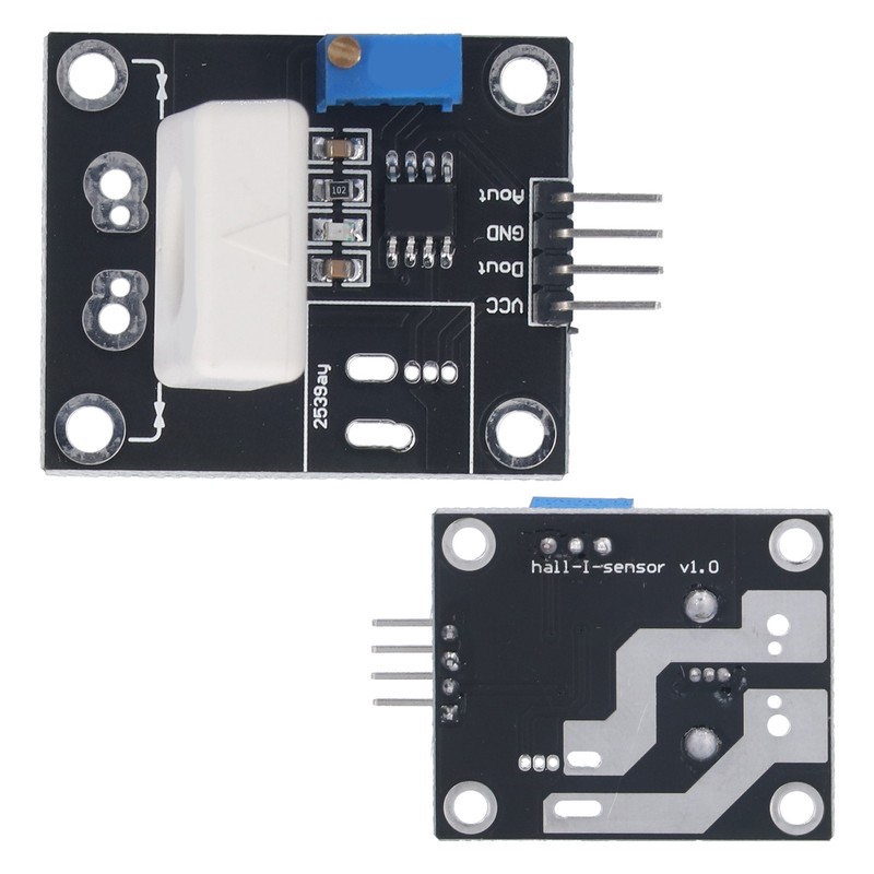 Hall Current Sensor Module Plastic Adjustable Electronic Component for Overcurrent