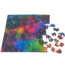 HARTMAZE Wooden Jigsaw Puzzles- A Shinny Night Starry Sky 199 Truly Unique Pieces Square Shape-Best Choice for Adults and 14 Years Age up Kids