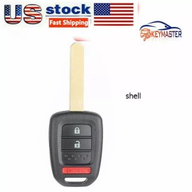 KeyMaster Remote Head Key Shell Case Fob for Honda Accord Crosstour CRV 2013-2019 3B