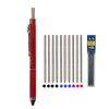 New Technology Gravity Sensor 4-in-1 Multicolour Ballpoint Pen Metal Multifunction