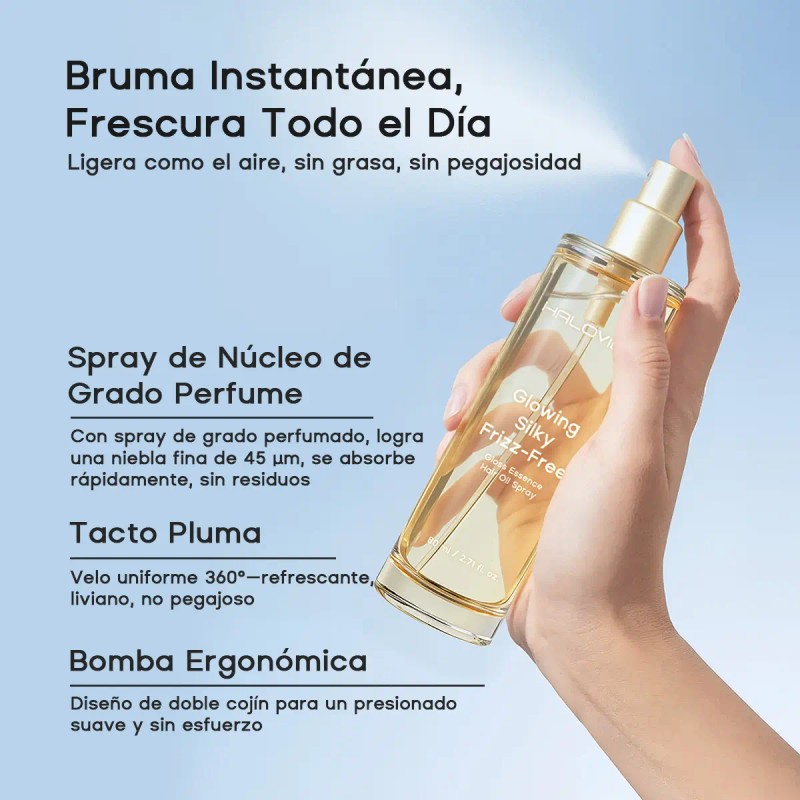Halovida Aceite Capilar, Protector Térmico Antifrizz, 80ml