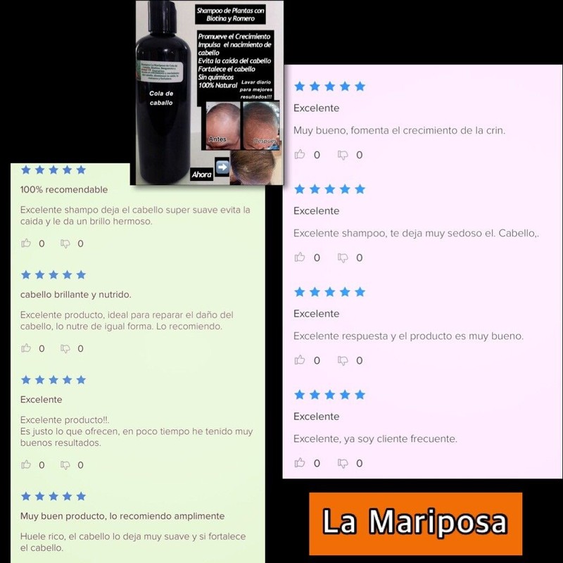 Shampoo De Cola De Caballo, Romero Aloe Vera Crecimiento De