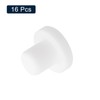 sourcing map 16 Pieces White Rubber Stopper, 9mm Plug Holes