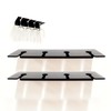 2Pcs Wall Mounted Acrylic Wine Glass Holder Space Saving Stemware