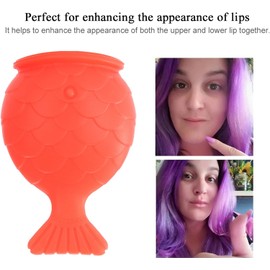 Lips Enhancer, Libradores de Labios, Potenciador de Plumper de Labios de Mujeres con Forma de Pescado Portátil, Herramienta Completa de Belleza del Dispositivo de Mejora de la Succión de Labios