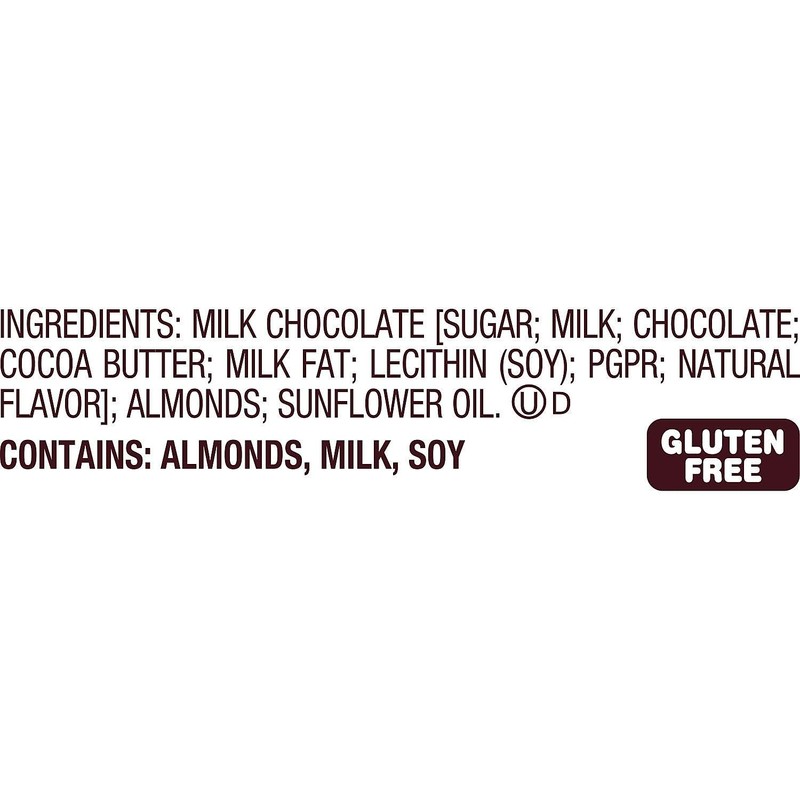 Hershey's Milk Chocolate with Whole Almonds Candy Bar, 1.45 oz.,