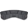 VANSOFY Extra Large Reclining Sectional Couch Covers, Washable 5-Piece Sofa
