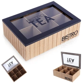 Vilde Tea Bag Holder Tea Bag Organiser Tea Bag Box Tea Bag Storage Bistro 24 x 16.5 x 7.5 cm