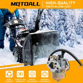 MOTOALL Carburetor for 951-12705 951-10974 MTD Yard Snow Blower Troy for 165-SU 165-SUB 165-SUB-11 265-SU 265-SU-11 365-SUA 365-SUB 524SWE 524WE 2X 524SWE 524WE 24HP