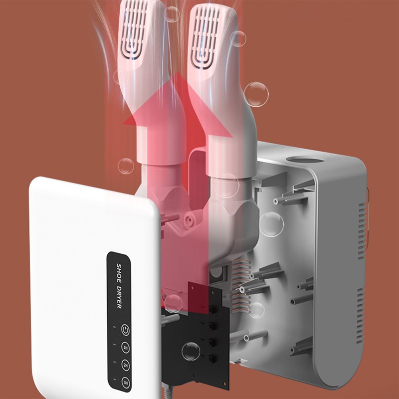 Electric Shoes Dryer Timing Adhesive Wall Mounted Compact Shoes Drying
