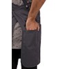 Chef Works mens Largo Bib Aprons, Charcoal, 30.7 L x