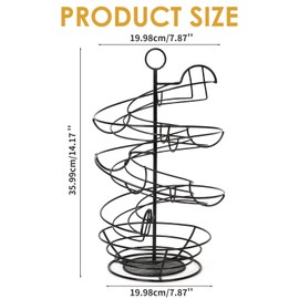 Metal Egg Holder Countertop,Fresh Egg Holder Countertop,Egg storage for countertop,Spiral Egg Storage Display Rack for Kitchen,Farmhouse