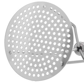 Potato Masher, Stainless Steel Manual Spud Smasher with Round Press Plate and Ergonomic Handle Kitchen Tool for Mashed Vegetables, Fruits, Baby Food