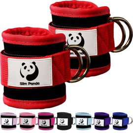 Slim Panda Ankle Strap for Cable Machine Attachments, Resistance Bands for Kickbacks, Glute Workouts, Leg Extensions, Curls, and Hip Abductors for Men and Women