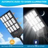 Ecoralios Solar Street Lights Outdoor Waterproof,38000LM,Wide Angle Solar Flood Light,