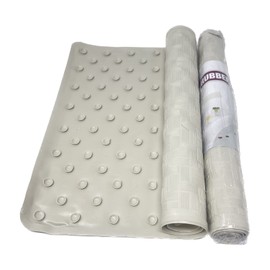 Non-Slip Bath Mat With Suction Cups 53x35cm / 21x14Inch Set Of 2 Medium Size Rubber Bath Mat Bathtub Mats Anti Mould Shower Mat Ideal For Elderly & Children Sucasa (Off White)