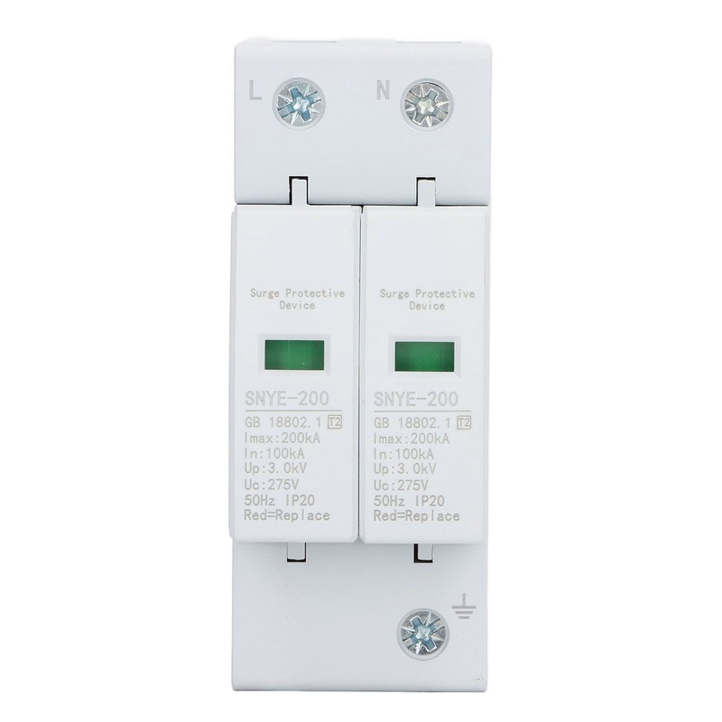 Surge Protector PC Shell Visual Window Insulated Terminal Plug in