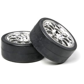 Tamiya Mesh Wheels w/drift tires (2) 26mm