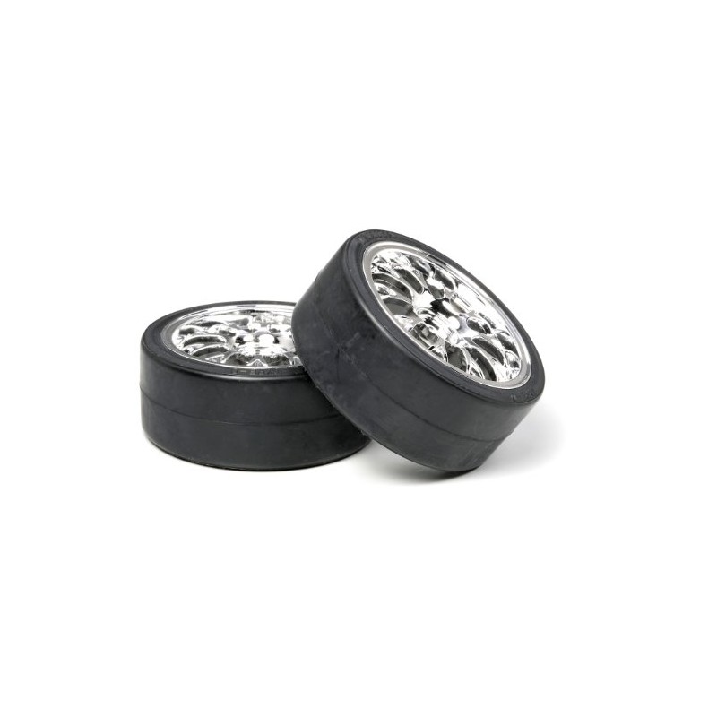Tamiya Mesh Wheels w/drift tires (2) 26mm