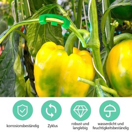 HSYTEK Pack of 6 plant benders, plant bending clips, green change the direction of growth and for bending plant trunks