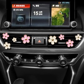 Car Air Freshener Vent Clips for Women 8 Pieces Cute Car Vent Clips Decorations Daisy Flower Car Accessories Air Freshener Clips for Bathroom Bedroom Thanksgiving Christmas Memorial Day Girls Gift