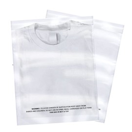 The Elixir Deco 200 CT 10" x 13" Clear Self Seal OPP Cellophane Bag Sealing Cello Pouch - For Goodie Bags, Treats, Gifts, Party Favors, Bakery Goods - (1.5 Mil) Suffocation Warning Resealable Bags