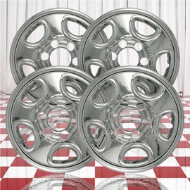 Brighter Design Chrome 16in Wheel Skin Overlays for Chevy Express 2003-2011