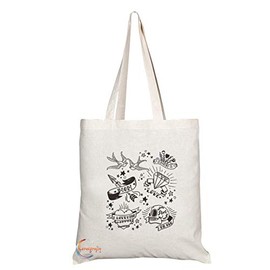 Coralgraph TB663 I LOVE YOU MOM Novelty Present Gift Printed Eco-Friendly Stylish Long Handled Tote Shoulder Bag