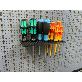 Screwdriver Holder for Küpper Perforated Wall and Euro Holes 45 mm Euro Perforated Wall and Güde and ADB Perforated Wall Accessories System Holder