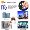 Portable Key Case with Zipper, Portable Key Organizer with Handle,