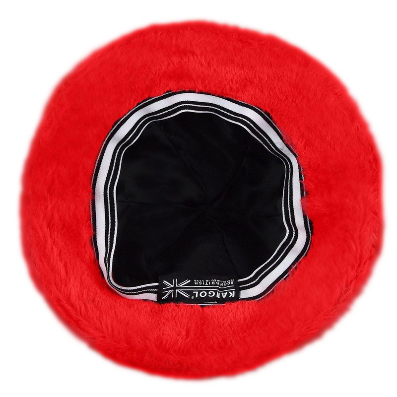 Kangol Men's Faux Fur Casual Cap, Scarlet, M