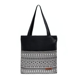 By Bers Leon Shopping Bag Tote Bag Shoulder Bag Shopping Bag Fashion Robust Sustainable, Et_indio_white-black