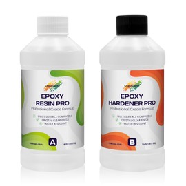 CoatCast Epoxy Resin Pro 32 Oz Kit – Clear High-Gloss Finish for Coating Wood, Concrete, Stone & More | Strong, Durable, Self-Leveling | Perfect for Arts & Crafts, Table Tops & More!