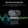 TOALLIN 1080P Full HD Webcam with Dual Microphones, Computer Web