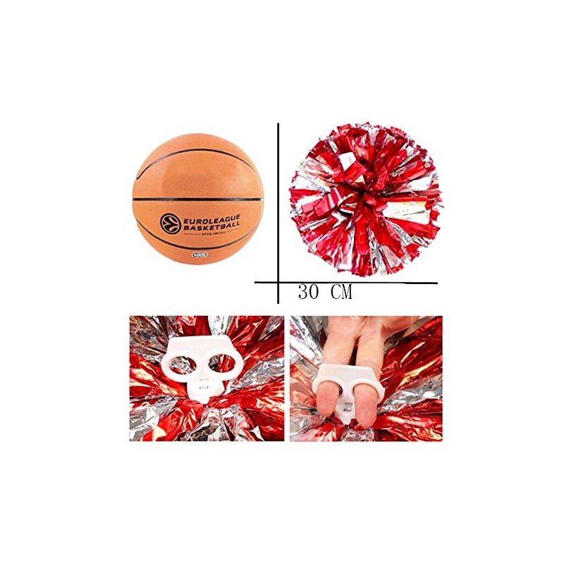 Fancy Pumpkin 1 Pair Team Sport Cheerleading Poms Match Pom