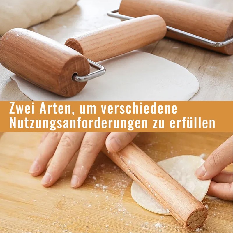 Double Rolling Pin Set Rolling Pin Double Head Wooden Rolling