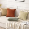 MIULEE Pack of 2 Corduroy Decorative Throw Pillow Covers 18x18