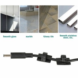 100Pcs Cable Clips Self-Adhesive Cord Management Wire Holder Organizer Clamp