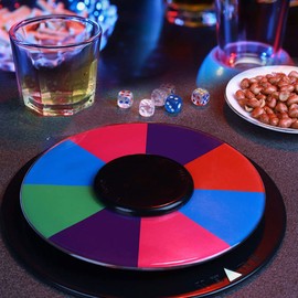 Operitacx 1 Set Game Turntable Bar Turntable Carnival Game Wheel Rotatable Board Sequence Game Funny Party Game Drinking Game Wheel Fortune Wheel Bar Supply Editable Party Supplies Plastic