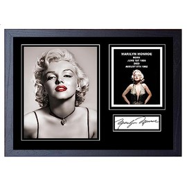 Stunning Quality Marilyn Monroe Signed/Autographed print. (A4 Framed 34cm x 24cm)