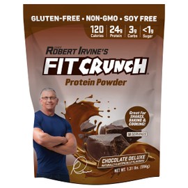 Fit Crunch FITCRUNCH Tri-Blend Whey Protein, Keto Friendly, Low Calories, High Protein, Gluten Free, Soy Free (18 Servings, Chocolate Deluxe)